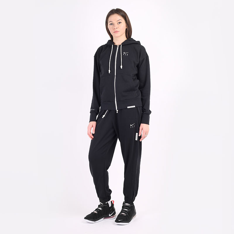 женская черная толстовка Nike Standard Issue FZ Hoodie CU3793-010 - цена, описание, фото 7